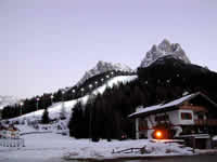 Sci in notturna in Val di Fassa